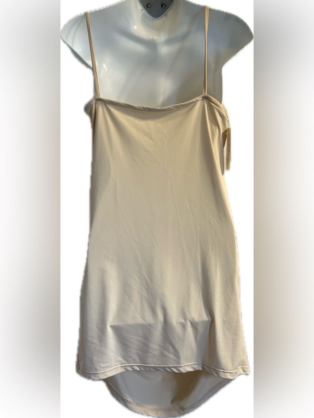 Sleek Maternity Nude Slip Dress Cami - Picture 6 of 7